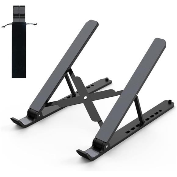 Laptop Stand for Desk, Adjustable Laptop Riser ABS+Silicone Foldable Portable